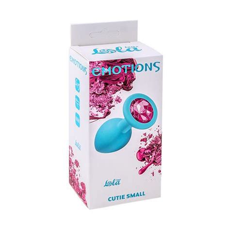 Anal Plug Emotions Cutie Small Turquoise Pink Crystal Intimate Distribution