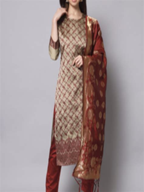 Buy KALINI Woven Design Gotta Patti Straight Kurta With Trouser