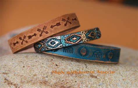 Bracelet homme en cuir motifs NAVAJOS must été 2016 Bijoux pour