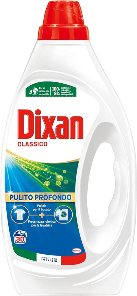 Dixan Liquido Classico Pulito Profondo Detersivo Lavatrice Liquido