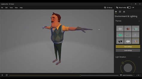 Hello Neighbor Unused Neighbor 3d Model Youtube