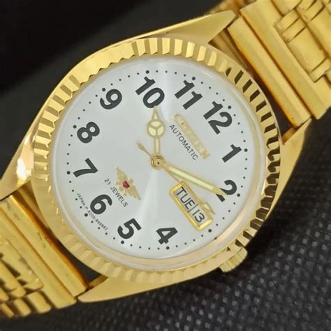 Citizen Accessories Vintage Automatic 973 Citizen Mens Gold Watch With Silver Face Poshmark