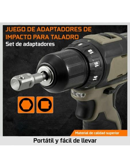 Juego De Adaptadores De Impacto Para Taladro Y Adaptadores Reductores