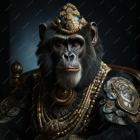 Premium Photo Photo Of A Regal And Stoic Gorilla Generative Ai