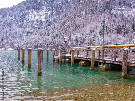 Beautiful View Of Traditional Wooden Boat Port House At The Shores Of