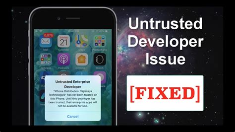 How To Fix Untrusted Enterprise Developer Issue Ios Ios