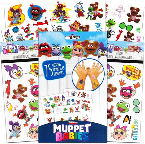 Amazon Disney Muppet Babies Stickers And Tattoos Party Supplies