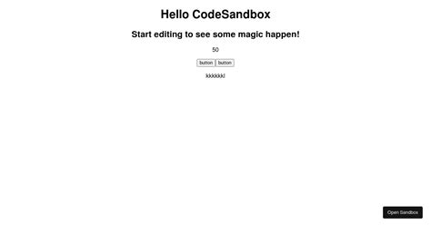 React Codesandbox