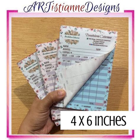 Customized Receipt Carbonized Or Non Shopee Philippines