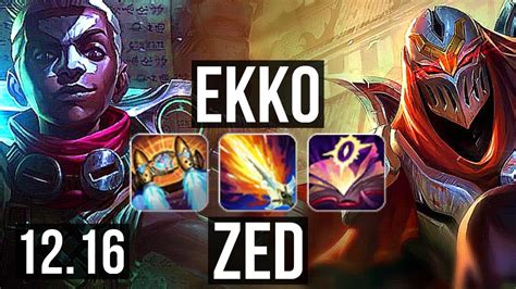 Ekko Vs Zed Jng Games M Mastery Dominating Kr