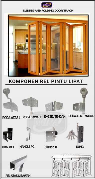 Komponen Rel Pintu Lipat 5 Daun Pintu Lazada Indonesia