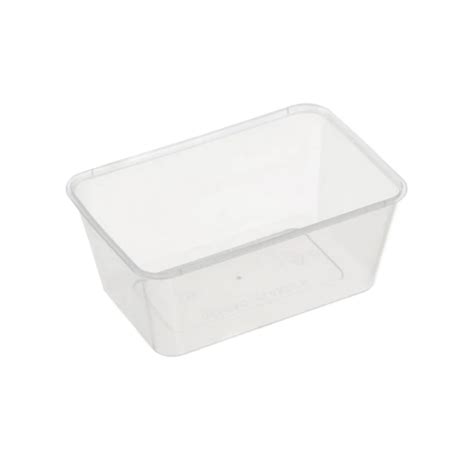 750ML FREEZER GRADE Rectangle Plastic Takeaway Container 500 Carton