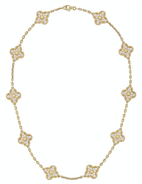 Diamond And Gold Alhambra Necklace Van Cleef And Arpels