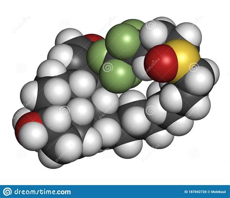 Fulvestrant Cancer Drug Molecule Selective Estrogen Receptor Degrader