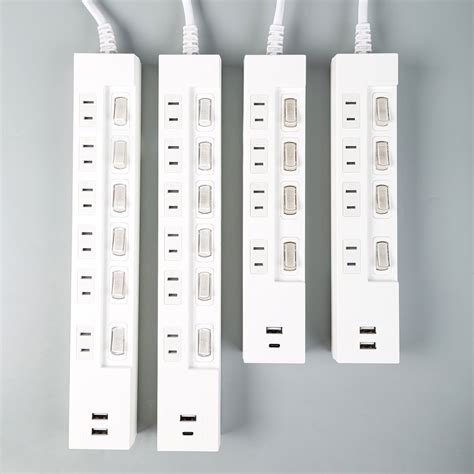 China Power Strip Surge Protector Outlets Individual On Off Switch