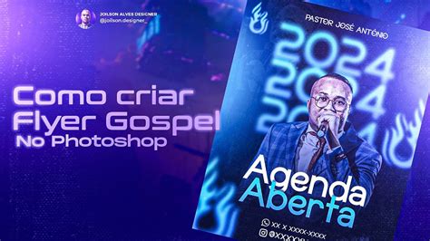 Como Criar Flyer Gospel Agendas Abertas Youtube