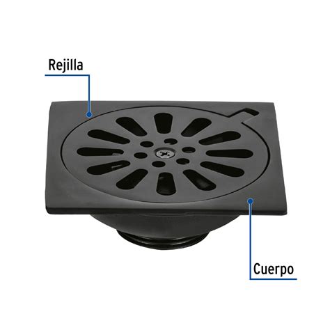 Ficha Tecnica Resumidero Cuadrado X Lat N Negro Foset Aqua