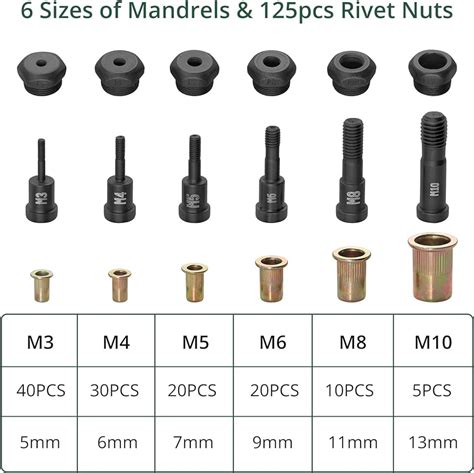 45 Piece Threaded Insert Riveter Kit 51 Off