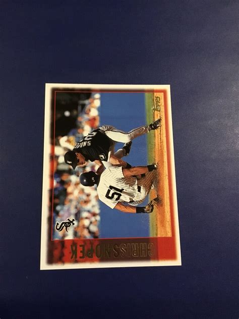 Topps Chris Snopek Chicago White Sox Great Card Ebay