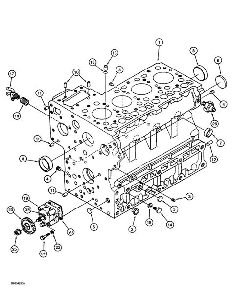 Case Trencher Cylinder Block Assembly