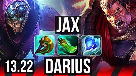 Jax Vs Darius Top 12 1 6 Legendary Euw Master 13 22 Youtube