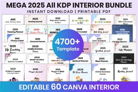 Mega All Kdp Interior Bundle Canva Gr Fico Por Shumaya Creative