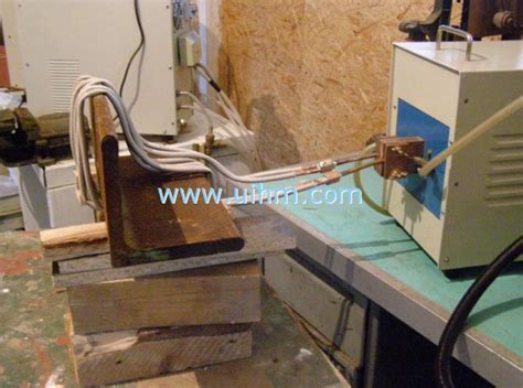 Induction Heating L Shape Steel With L Shape Induction Coil United
