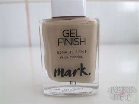 Páginas em Preto Swatch Nude Clássico Cobertura Brilhante Para Esmaltes Mark Avon