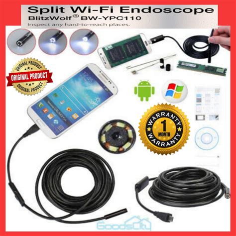 WiFi Endoscope Camera YPC110 8MM 8LEDs 1200P 2 0MP Industrial