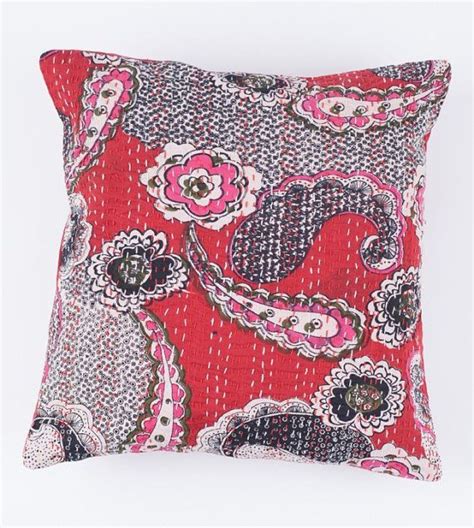 Beautiful Paisley Red 20x20 Pillow Cover