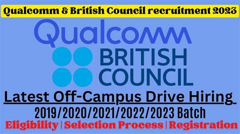 Qualcomm Off Campus Drive For 2021 2022 2023 Batch Latest Internship