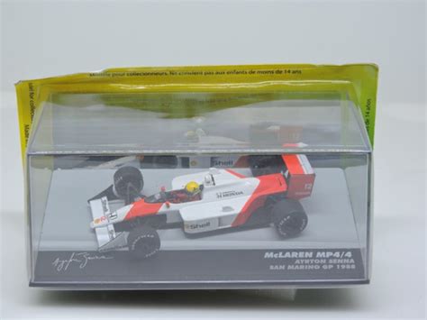 Miniatura Lendas Brasileiras Mclaren Mp Senna San Marino Frete Gr Tis