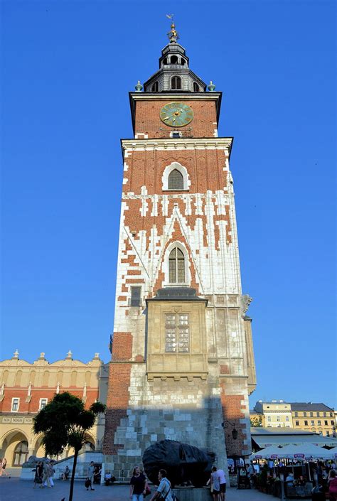 Town Hall Tower At Main Market Square In Krak W Poland Encircle Photos