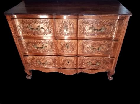 Proantic Commode En Arbalète Louis XV