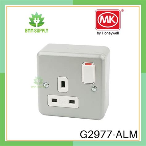 MK G2977 ALM 13A 1GANG METAL CLAD SWITCH SOCKET OUTLET Shopee Malaysia