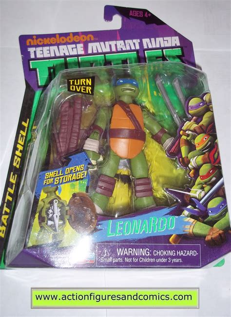 Teenage Mutant Ninja Turtles Leonardo Battle Shell 2013 Playmates Toys