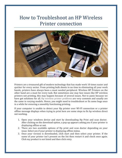 How to Troubleshoot an HP Wireless Printer connection by Printer IT ...