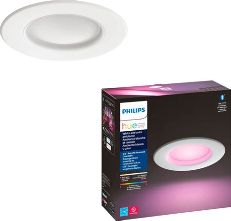 Best Buy Philips Geek Squad Certified Refurbished Hue Retrofit Recessed Downlight White And