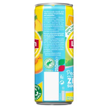 Lipton Ice Tea Peach Zero Sugar 250ml Bestellen Frisdrank En Sappen