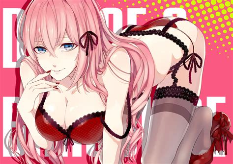 Wallpaper Illustration Anime Girls Stockings Cartoon Cleavage