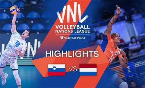 Slo Vs Ned Highlights Week Men S Vnl Vcp Volleyball