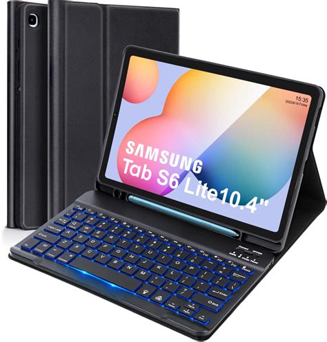 Funda Con Teclado Retroiluminado Para Samsung Galaxy Tab S Lite