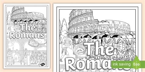 NEW The Romans Colouring Title Page Profesor Hizo