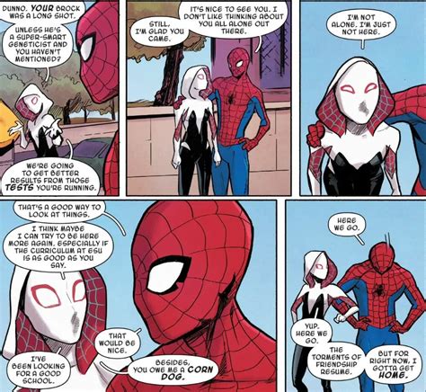 Spider Gwen Ghost Spider 10 Peter Parker And Gwen Stacy Friendship