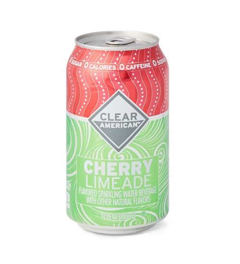 Clear American Sparkling Water Cherry Limeade 12 Fl Oz 12 Count