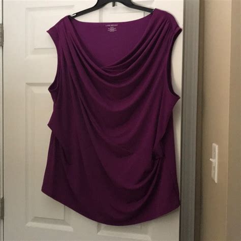 Lane Bryant Tops Lane Bryant Purple Cowl Neck Top Poshmark