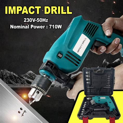 Jual Mesin Bor Impact Drill Set Lengkap Include Tool Kits Socket