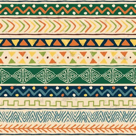 Abstract African Art Tribal Seamless Pattern Vector Image