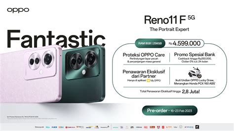 Oppo Reno F G Resmi Hadir Unggulkan Fitur Fantastic Layar