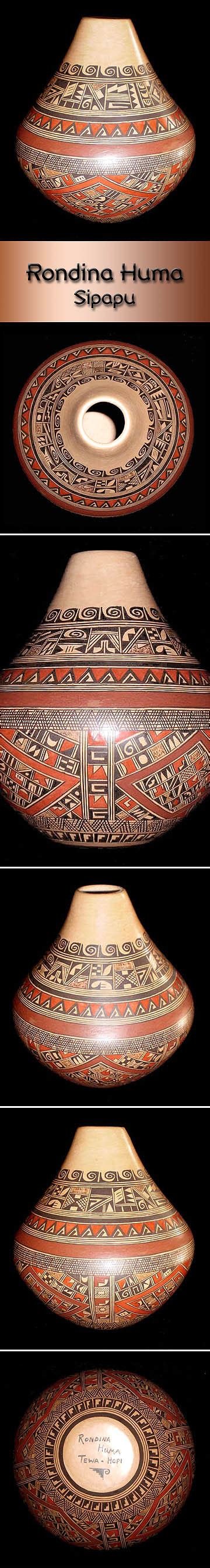 Hopi Pottery By Rondina Huma Sipapu